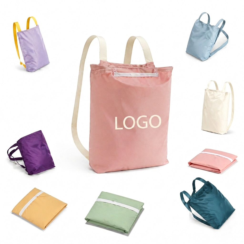 Convertible Foldable 3-Way Backpack Tote with Adjustable Straps