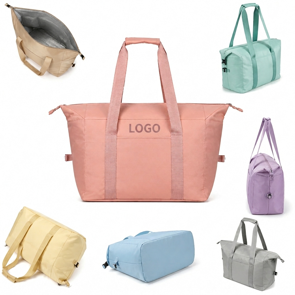 Tri-Layer Insulated Oxford Thermal Tote with Adjustable Side Buckles
