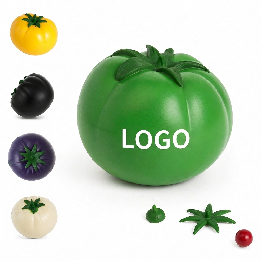 Tomato Shaped PU Foam Stress Reliever