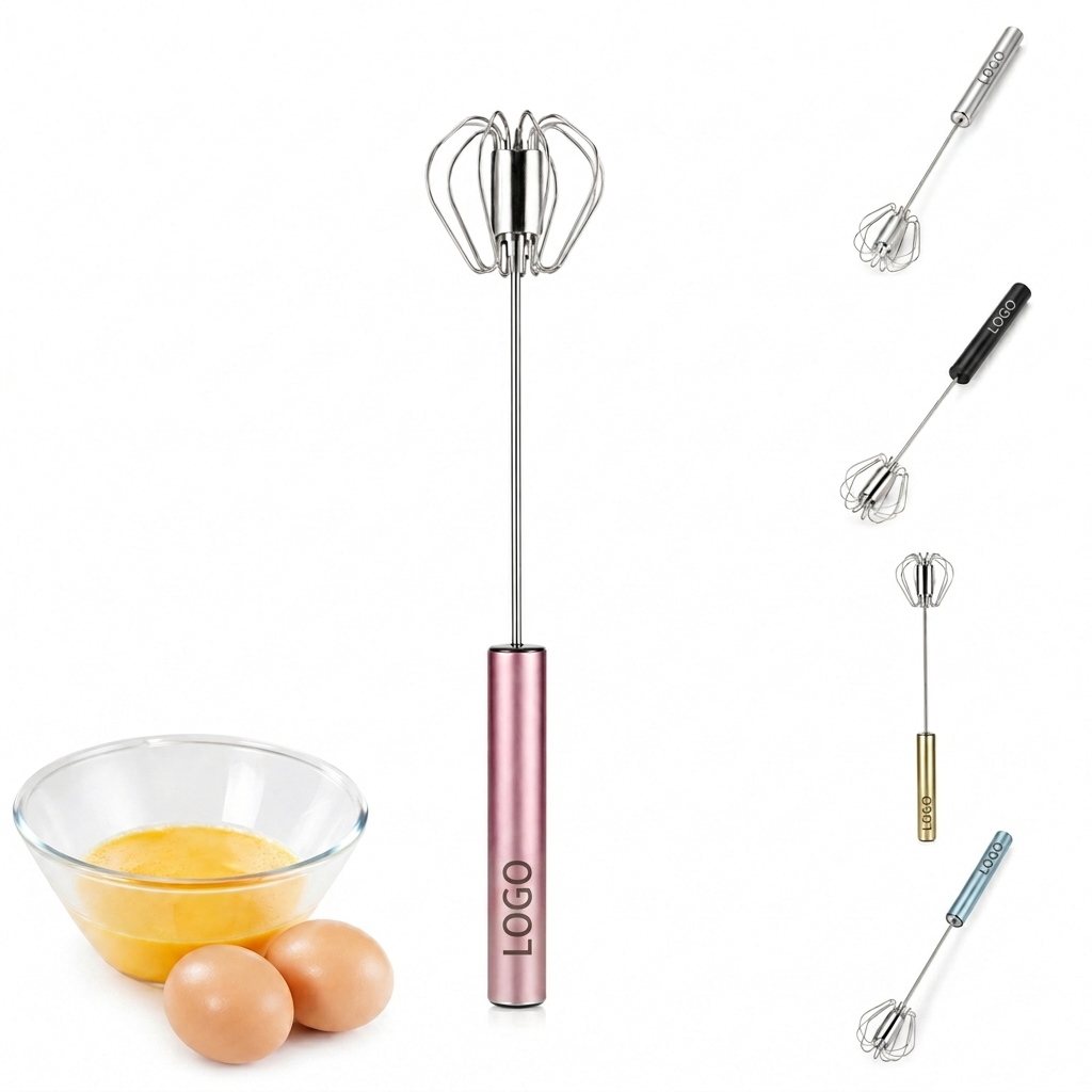 Mechanical Stainless Steel Hand-Push Rotary Whisk