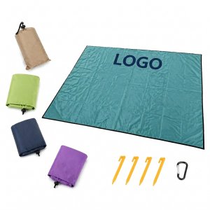 Portable Moisture-Resistant Outdoor Ground Sheet with Ground Anchors