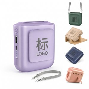 Portable Cooling Fan and Power Bank Combo with Integrated Light
