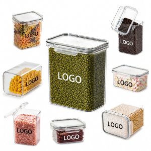 Stackable Multi-Size Food Storage Bin with Secure Locking Lid