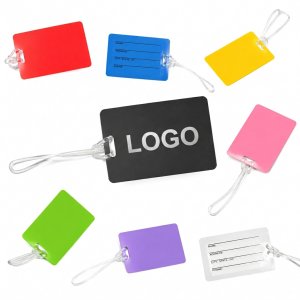 Flexible PVC Travel Identification Tag with Secure Attachment Loop